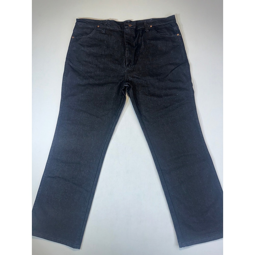 Wrangler Cowboy Cut Slim Fit Jeans Mens 42x30 Black Stretch Denim 938BLK